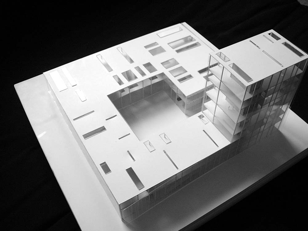 Wettbewerbs-Architekturmodell.