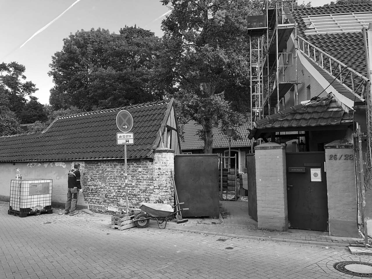 Eingangsbereich vor der Sanierung.